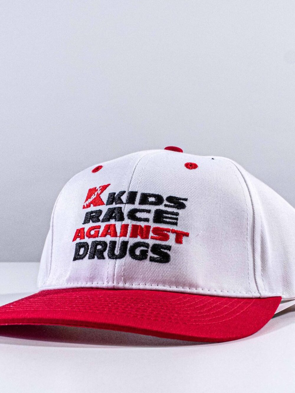 Vintage Kmart Kids Race Against Drugs Hat Snapback 90s Streetwear Cap VTG